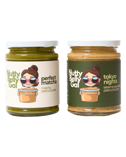 Japanese Peanut Butter Bundle: Matcha & Sesame-Seaweed