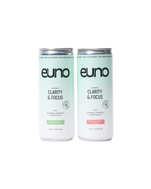 Euno Drinks: Two Flavour Bundle (Apple Acai Clarity & Focus + Pink Grapefruit Lemon Clarity & Focus)