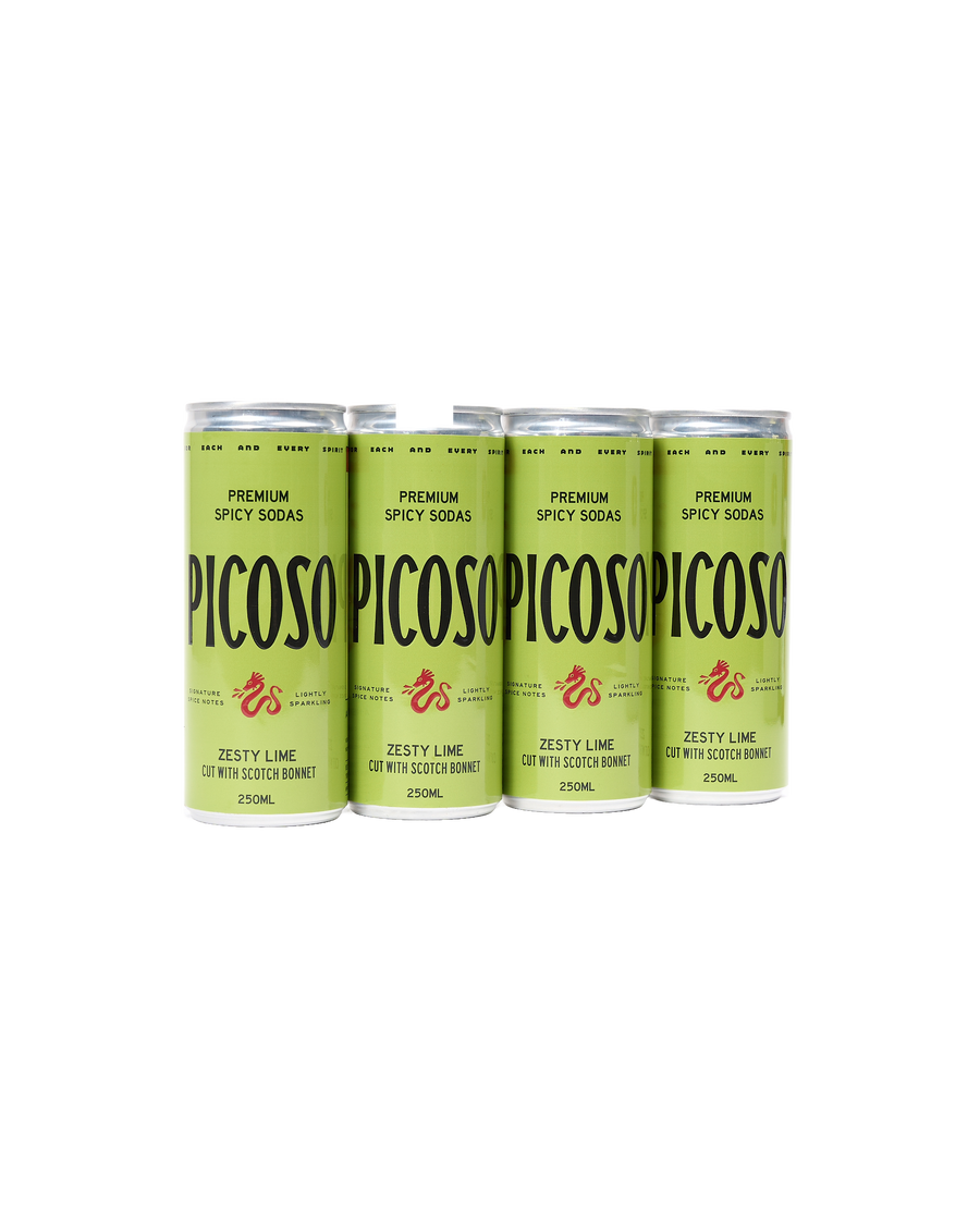 Zesty Lime & Scotch Bonnet Spicy Soda (4 pack)