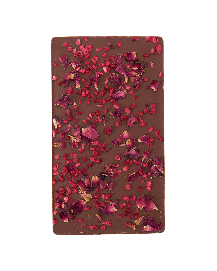 Milk Chocolate with Raspberry And Rose