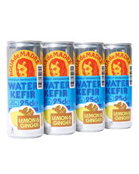 Lemon & Ginger Water Kefir (4 Cans)