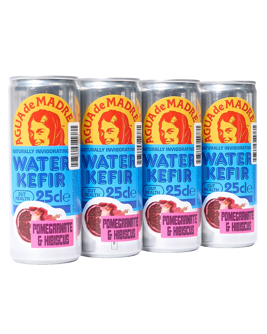 Pomegranate & Hibiscus Water Kefir (4 Cans)