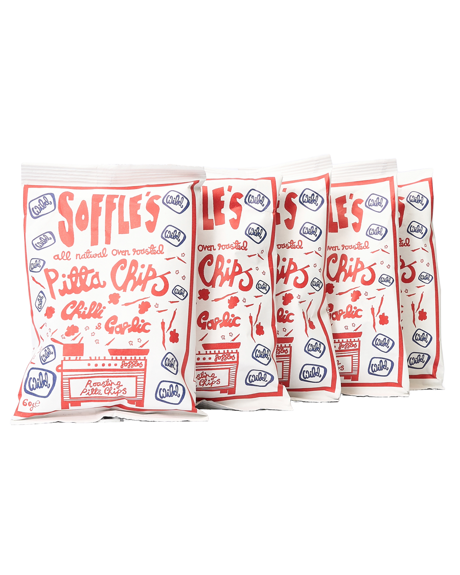 Chilli & Garlic Pitta Chips (5x60g Packs)