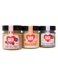 Creamy Sweet Spread Trio: Pistachio, Hazelnut & White Choc