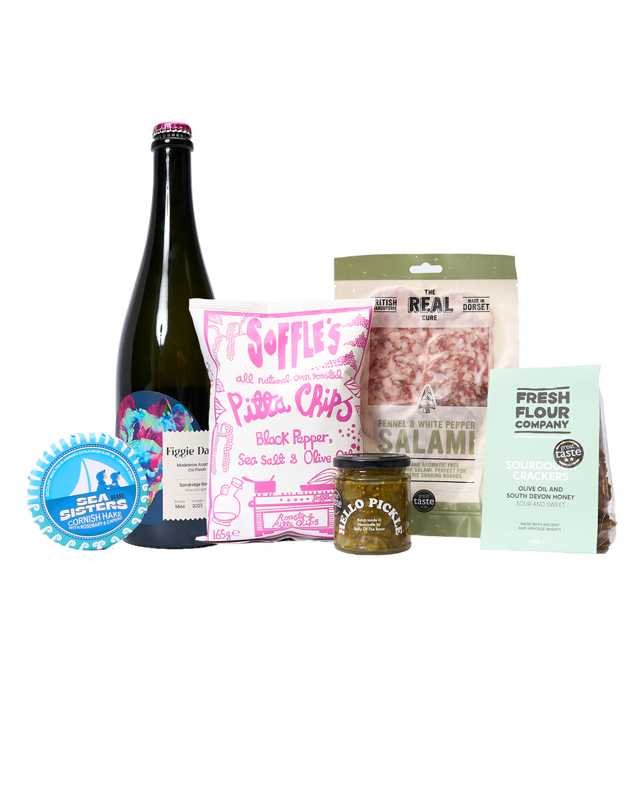 'English Wine & Snacks' Box By Sandridge Barton