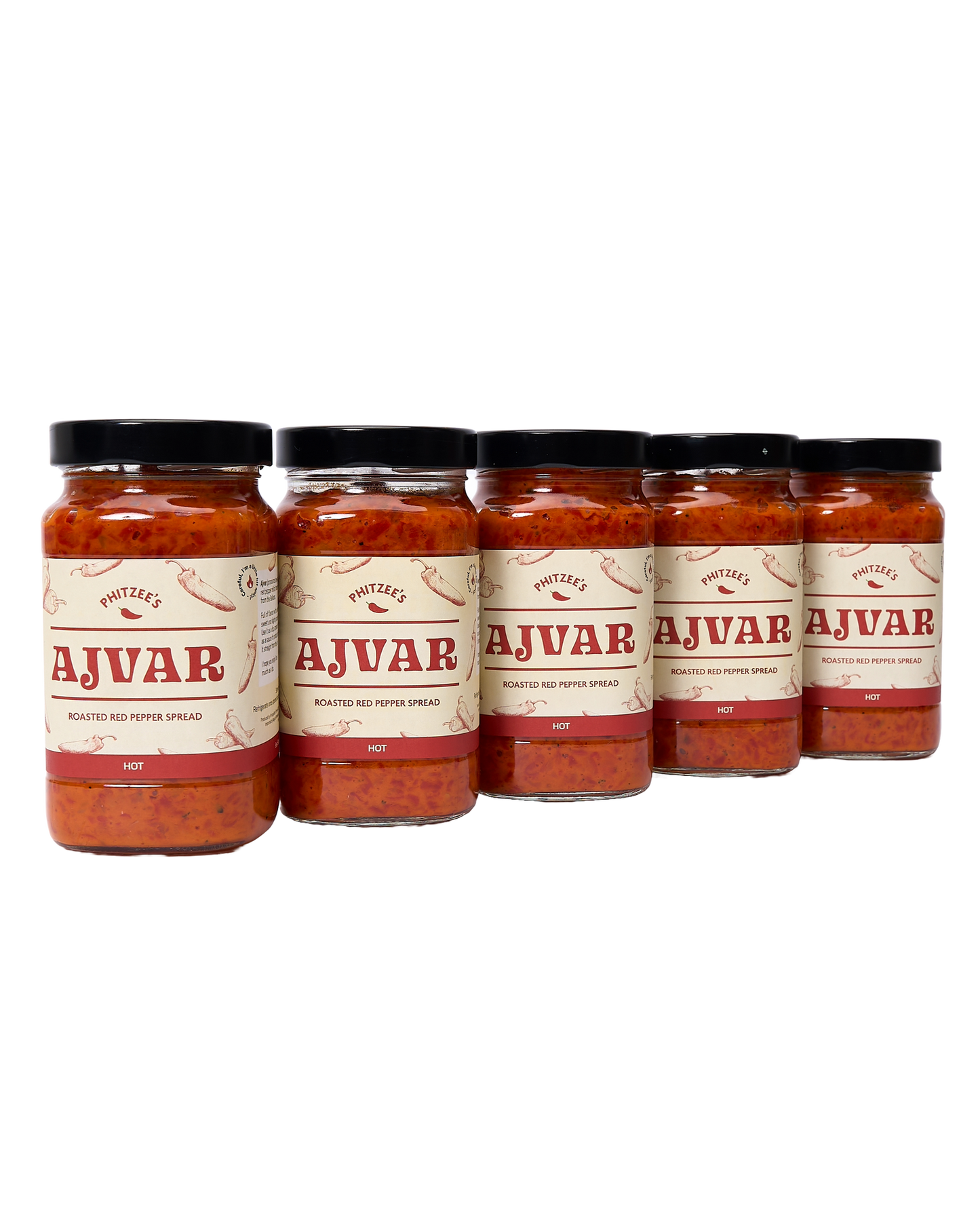 Ajvar Bundle: Hot  (5 Jars)