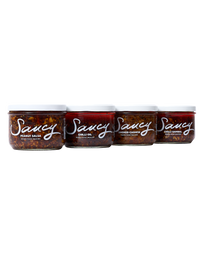 Saucy's ultimate chilli oil set (4 Jars)