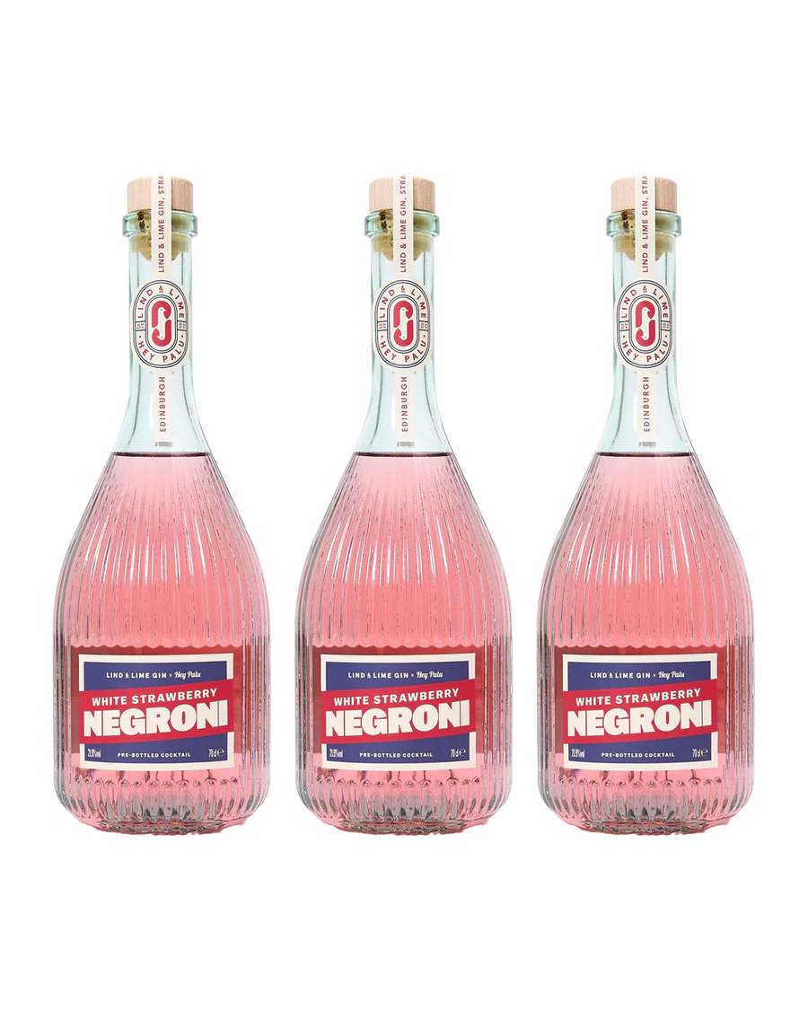 White Strawberry Negroni Trio