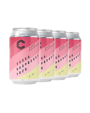 Vodka, Raspberry & Yuzu Soda Cocktail (4 Pack)