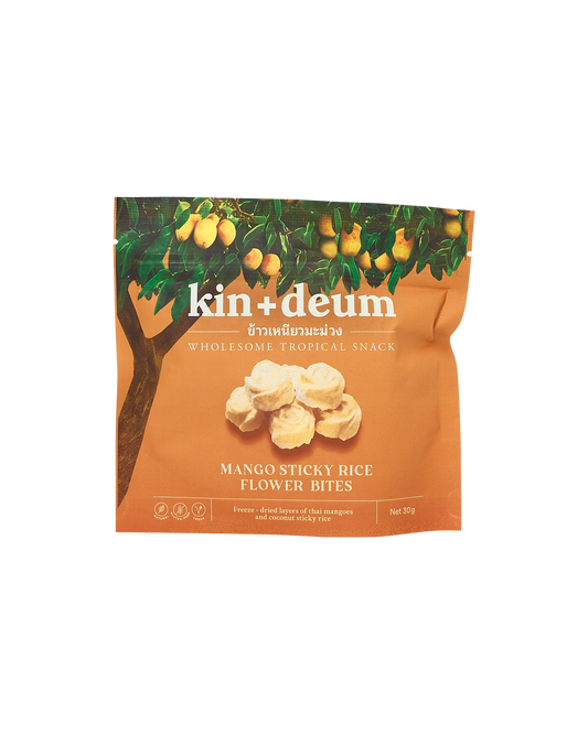 Thai Mango Sticky Rice Flower Bites