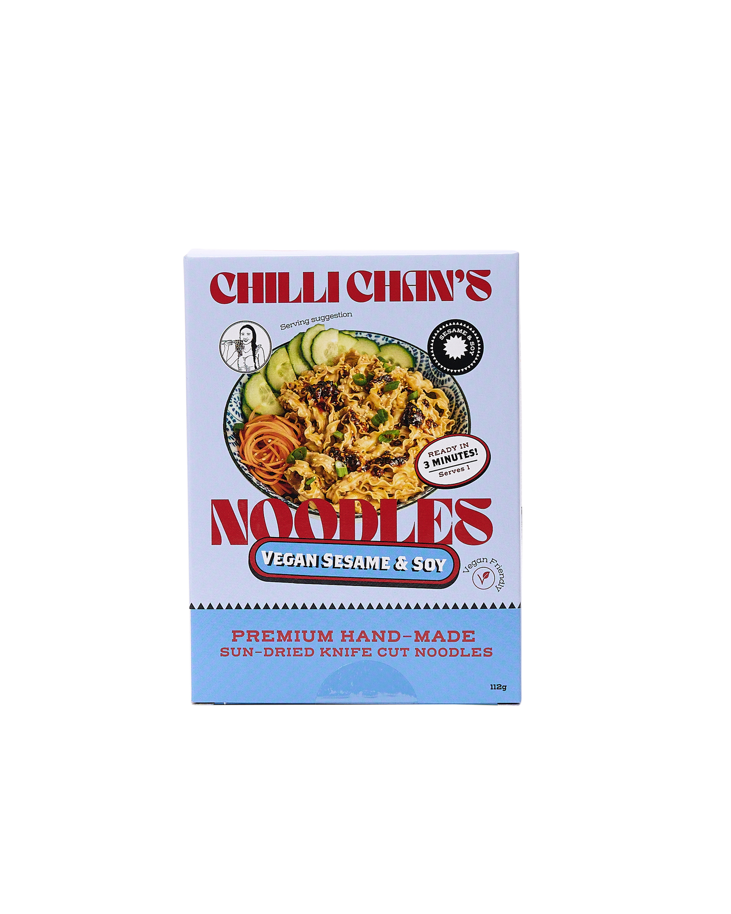 Knife-Cut Instant Noodles with Sesame-Soy Sauce