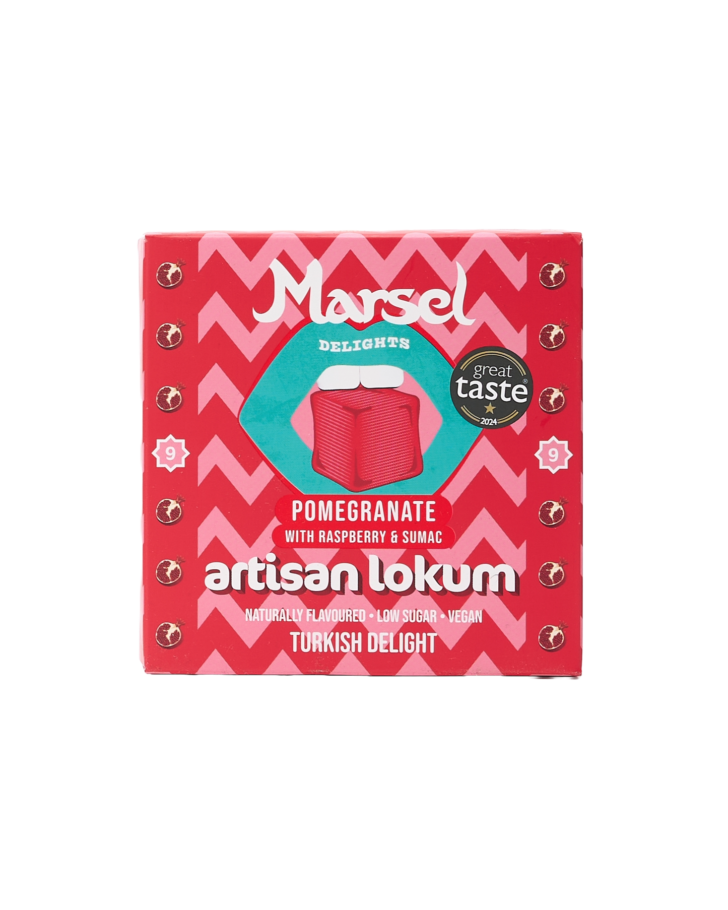 Pomegranate, Raspberry & Sumac Lokum Turkish Delights