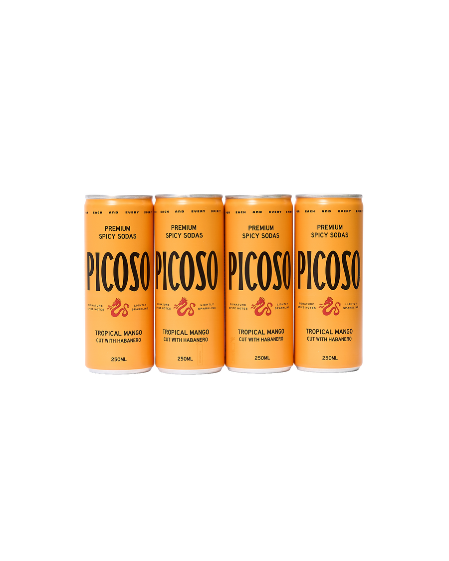 Tropical Mango & Habanero Spicy Soda (4 pack)