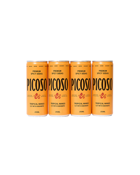 Tropical Mango & Habanero Spicy Soda (4 pack)