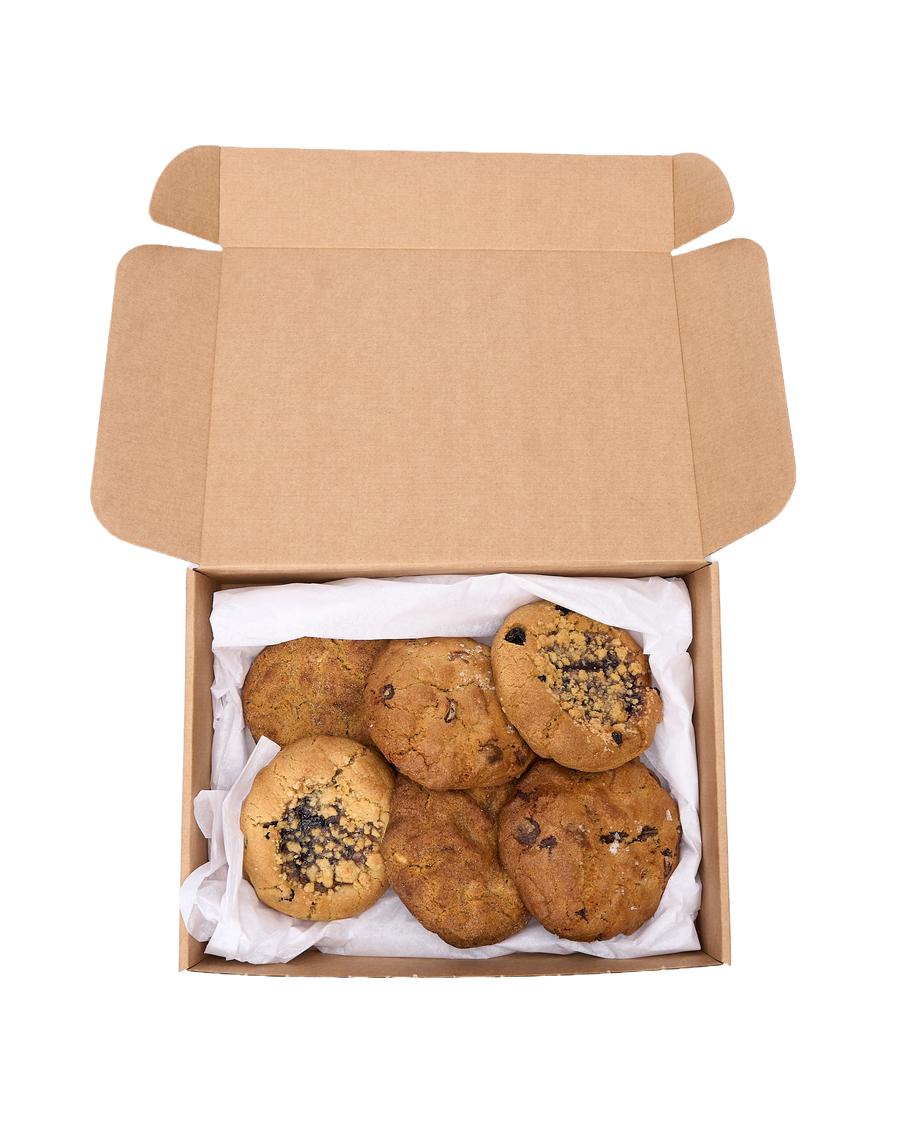 Seasonal Cookie Box: Carrot Cake, Choc-Chip, Blueberry