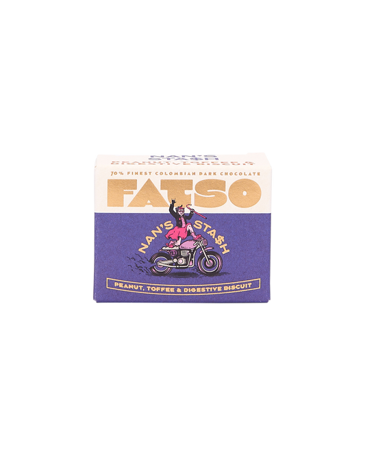 Nan's Stash: Biscuit, Peanut & Toffee Chocolate (Mini Bar)