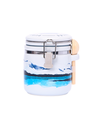 Watercolour Ceramic Jar with Pure Sea Salt