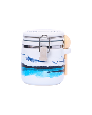 Watercolour Ceramic Jar with Pure Sea Salt