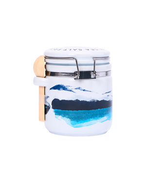 Watercolour Ceramic Jar with Pure Sea Salt