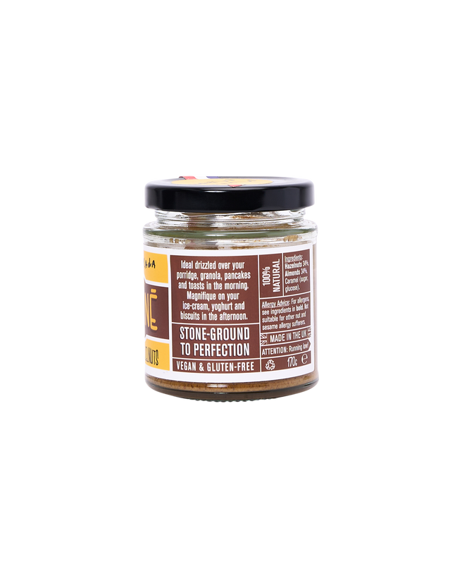 Classic Praliné Spread: Hazelnut + Almond (67% nuts)