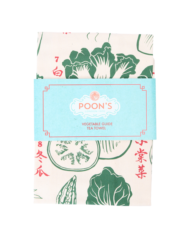 Tea Towel: Chinese Vegetable Guide