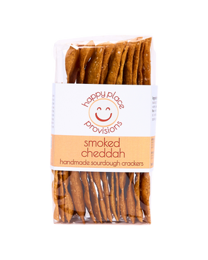 Smoked Cheddah Handmade Sourdough Crackers-Sharing Pack