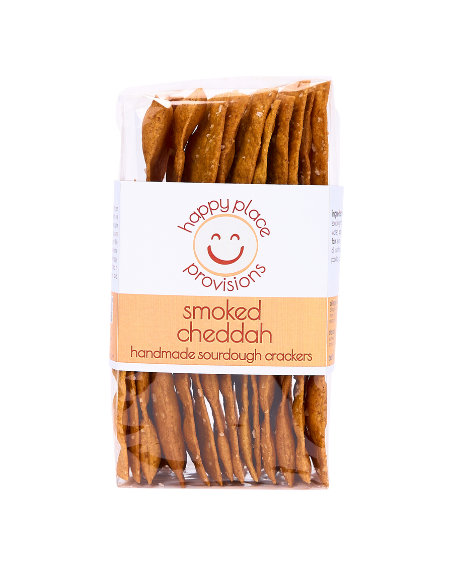 Smoked Cheddah Handmade Sourdough Crackers-Sharing Pack