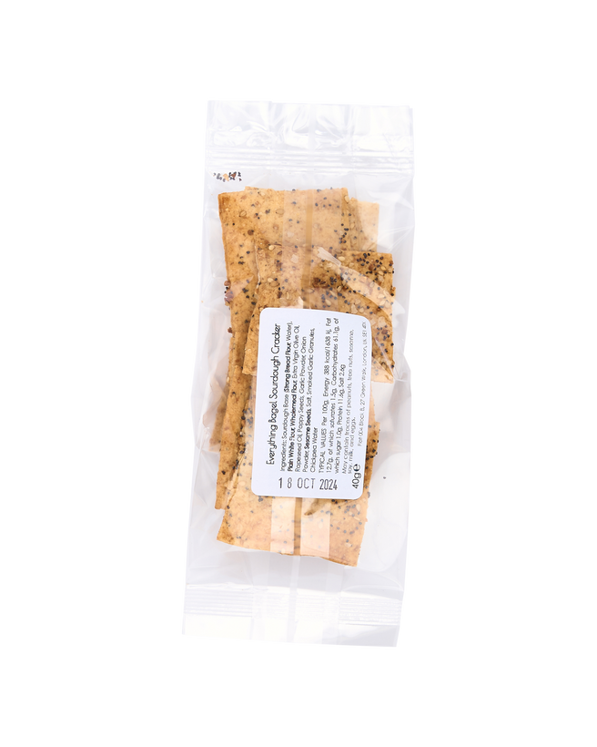 Everything Bagel Handmade Sourdough Crackers-Snacking Pack