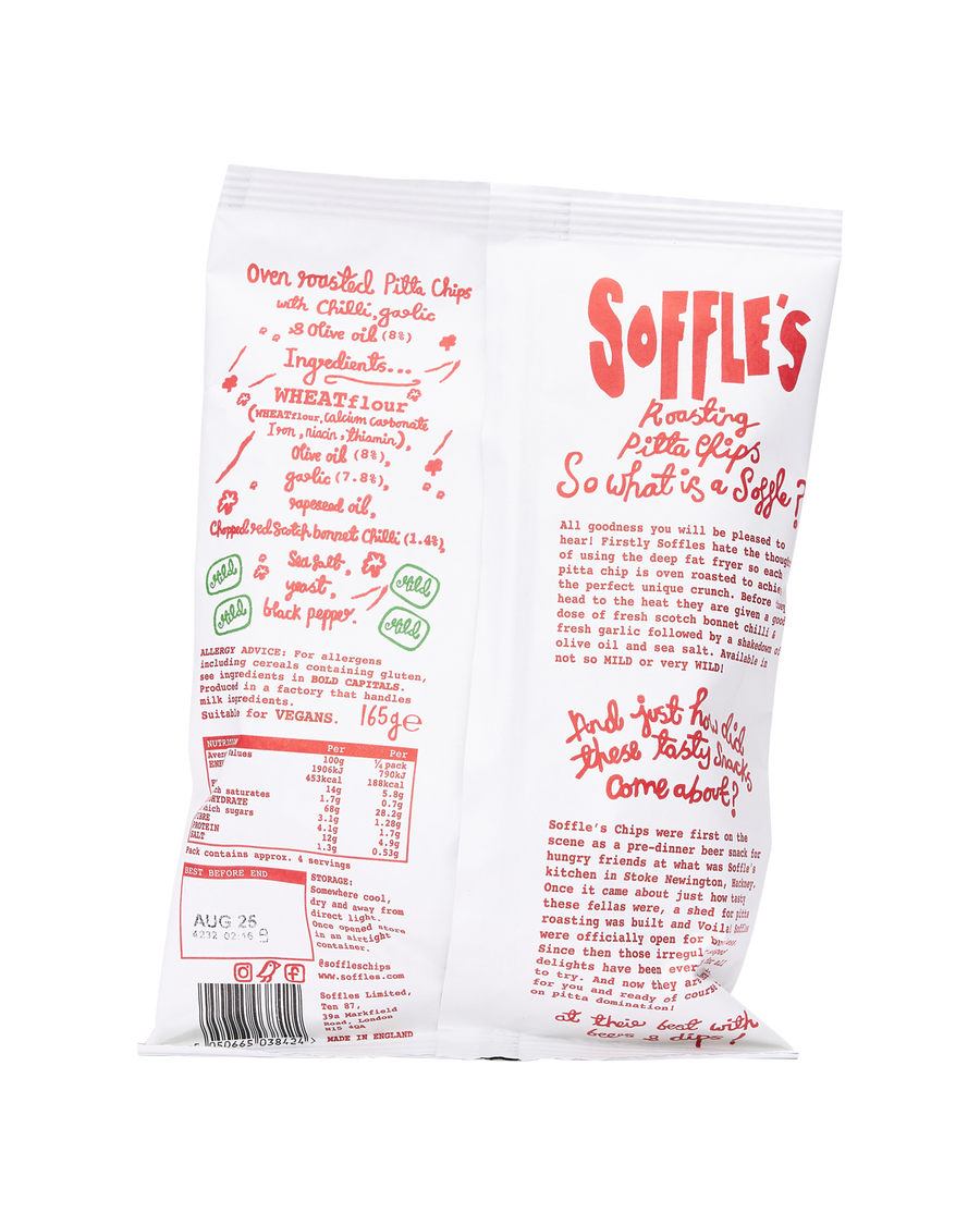 Chilli and Garlic MILD Pitta Chips - 165g