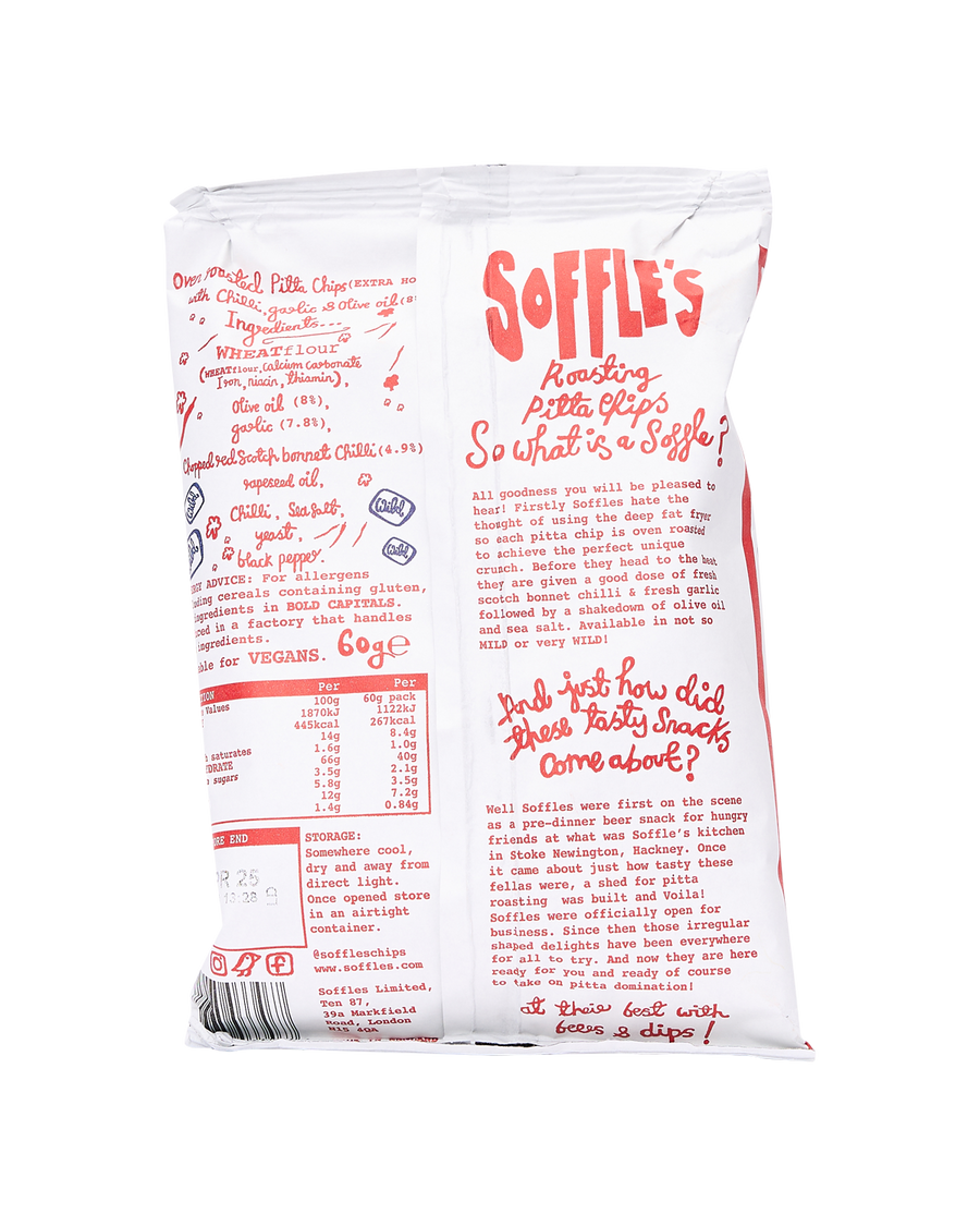 Chilli and Garlic WILD Pitta Chips - 60g