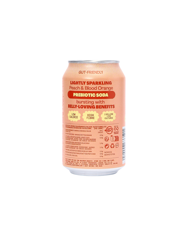 Peach & Blood Orange Prebiotic Soda