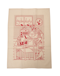 Tea Towel (Red)