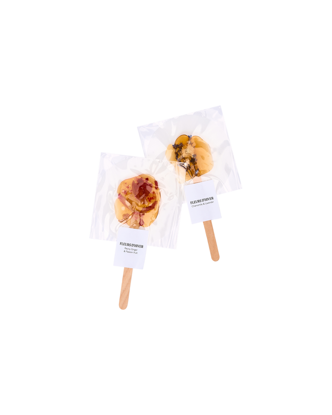 Herbal Tea Lollies, Bundle of 2 - Chamomile and Peony