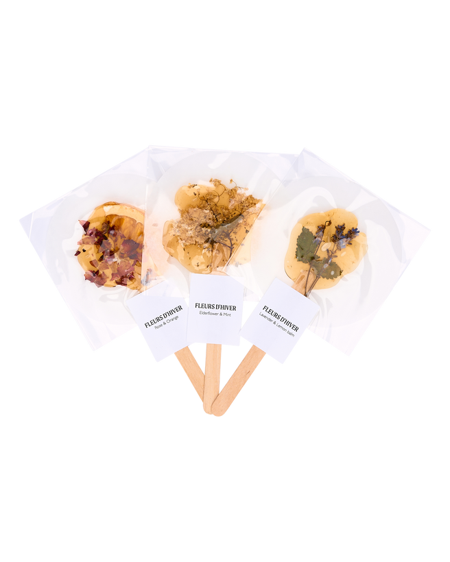 Herbal Tea Lollies Bundle of 3 - Lavender, Elderflower and Orange