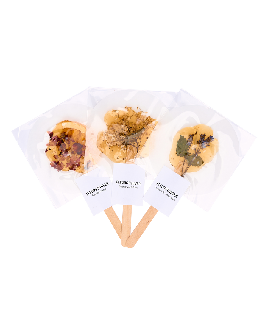 Herbal Tea Lollies Bundle of 3 - Lavender, Elderflower and Orange