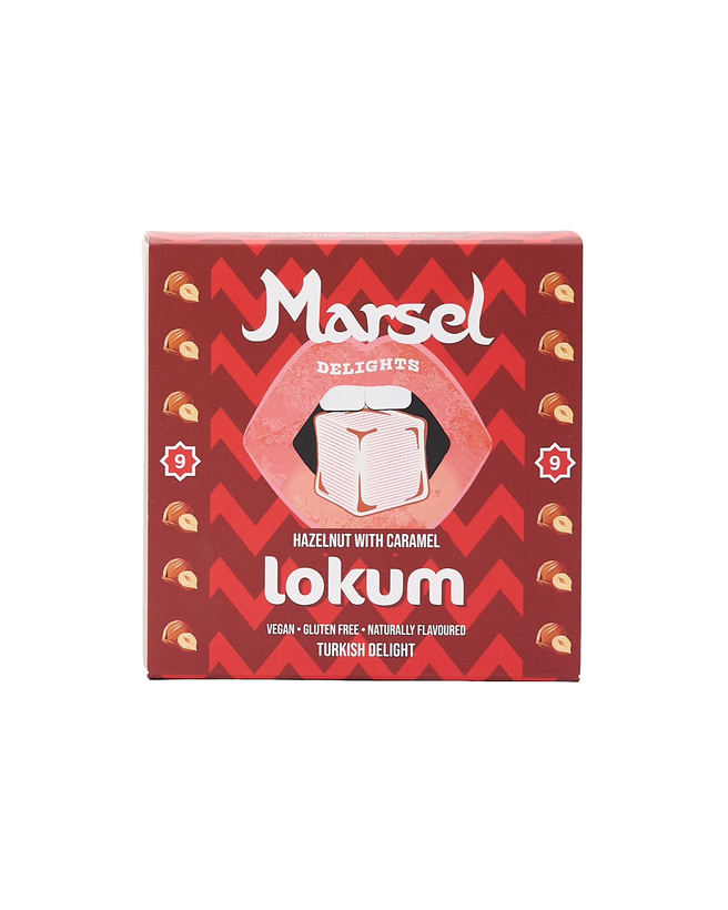 Hazelnut & Caramel Lokum Turkish Delights