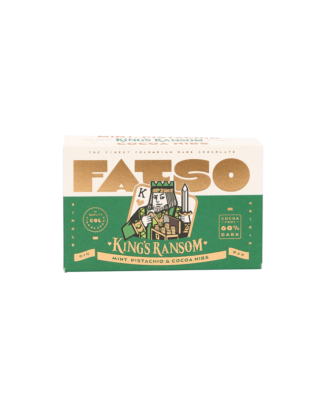 King's Ransom: Pistachio, Mint & Cocoa Nib Dark Chocolate