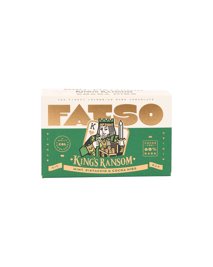 King's Ransom: Pistachio, Mint & Cocoa Nib Dark Chocolate