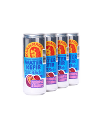 Passionfruit & Raspberry Water Kefir (4 cans)