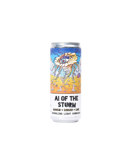 AI Of The Storm: Organic Mango, Ginger & Lime Kombucha Soda