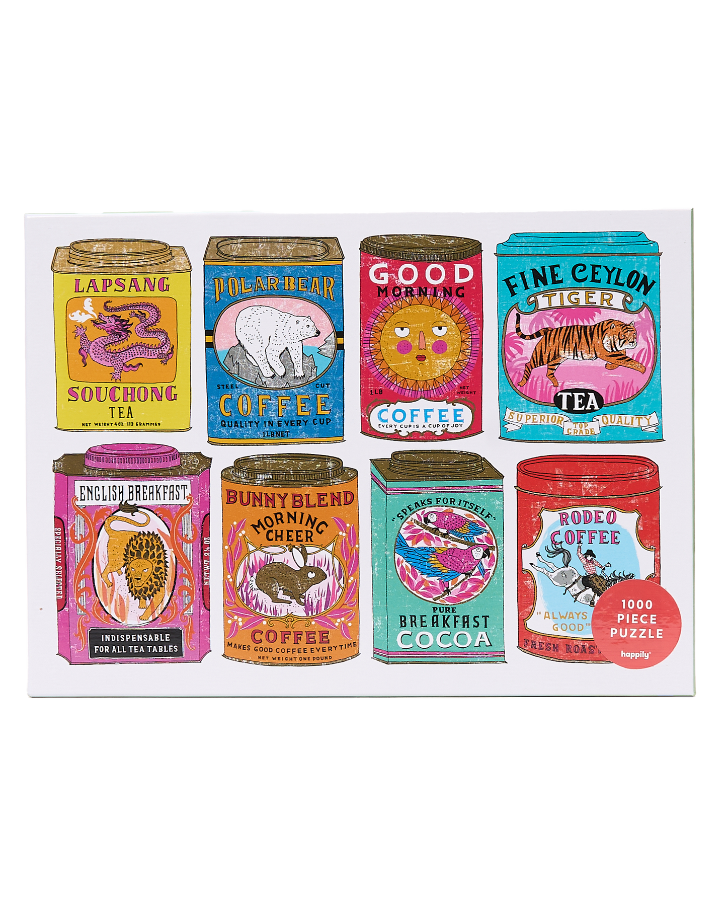 Vintage Tea & Coffee Tins Jigsaw Puzzle