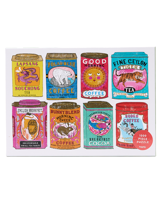 Vintage Tea & Coffee Tins Jigsaw Puzzle