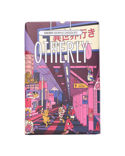 Cherry Oat Milk Chocolate Bar