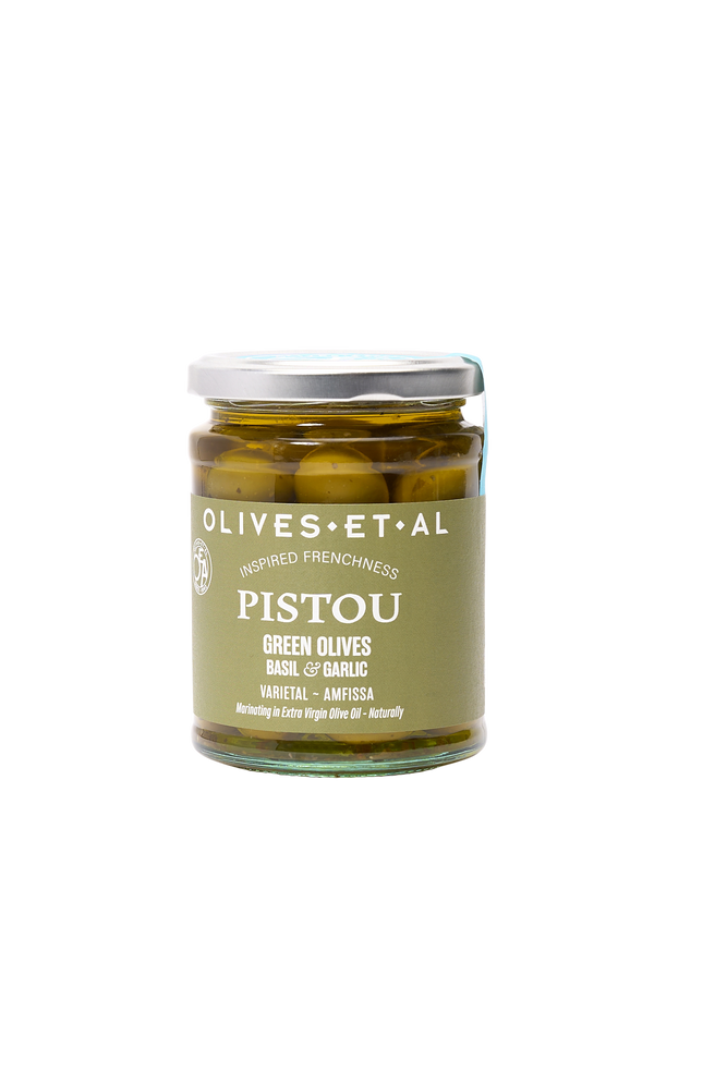 Pistou Basil & Garlic Green Olives