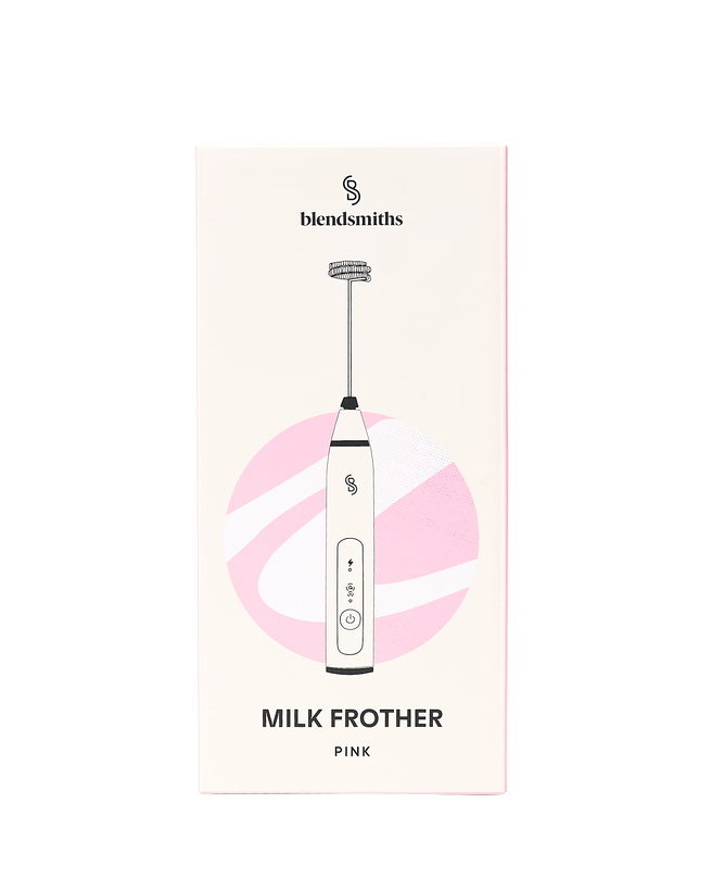 Pink Hand-Held Milk Frother