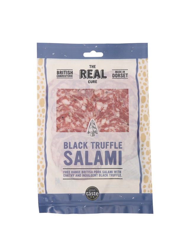 Sliced Black Truffle Salami