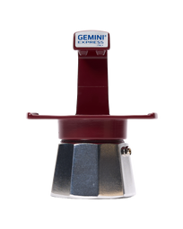 Gemini Express: Twin-Cup Espresso Maker (Burgundy)