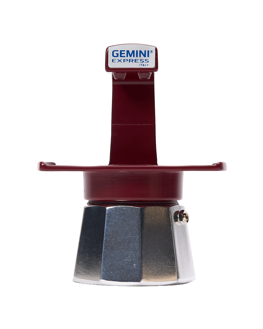 Gemini Express: Twin-Cup Espresso Maker (Burgundy)