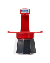 Gemini Express: Twin-Cup Espresso Maker (Red)