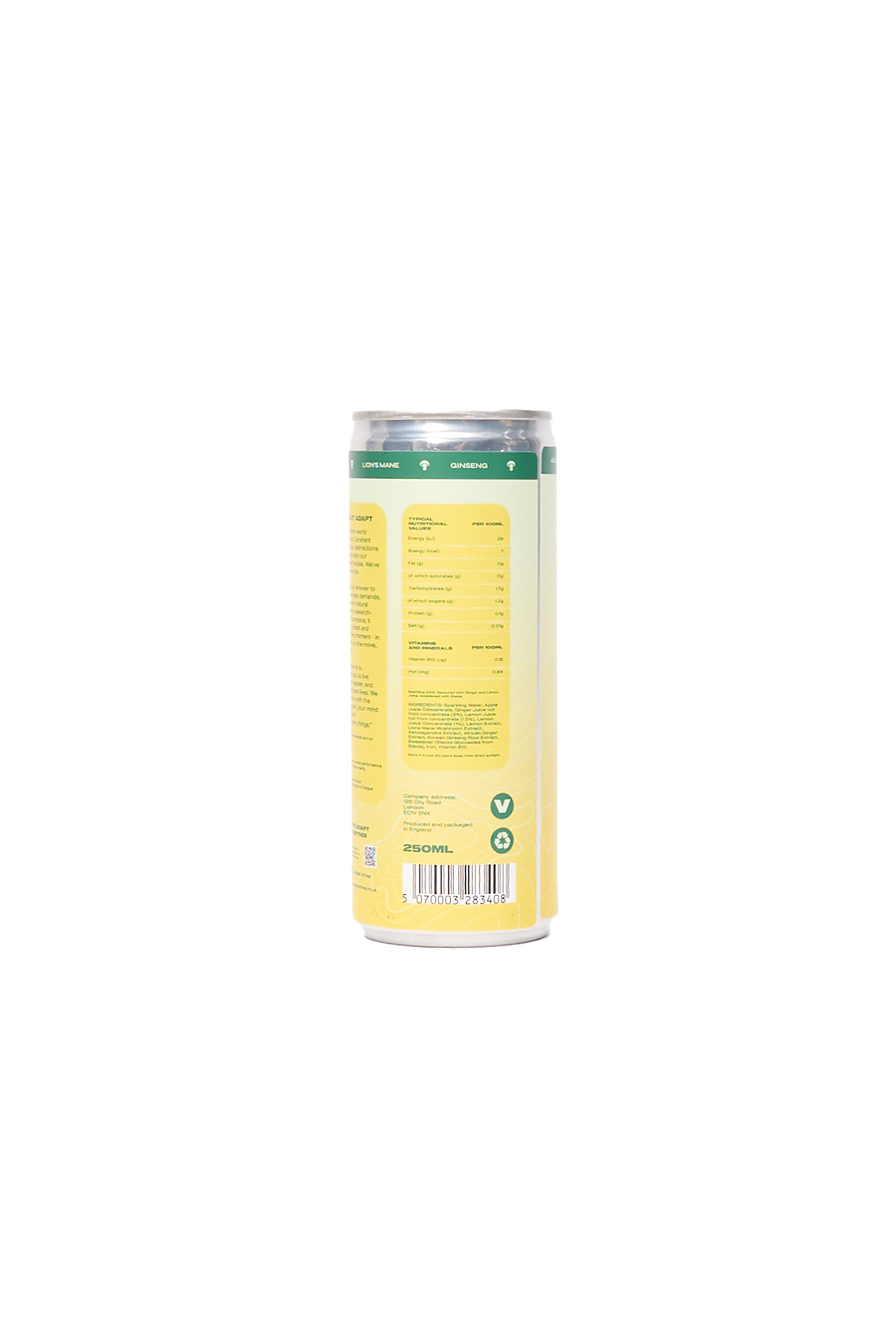 Ginger & Lemon Nootropic Soda